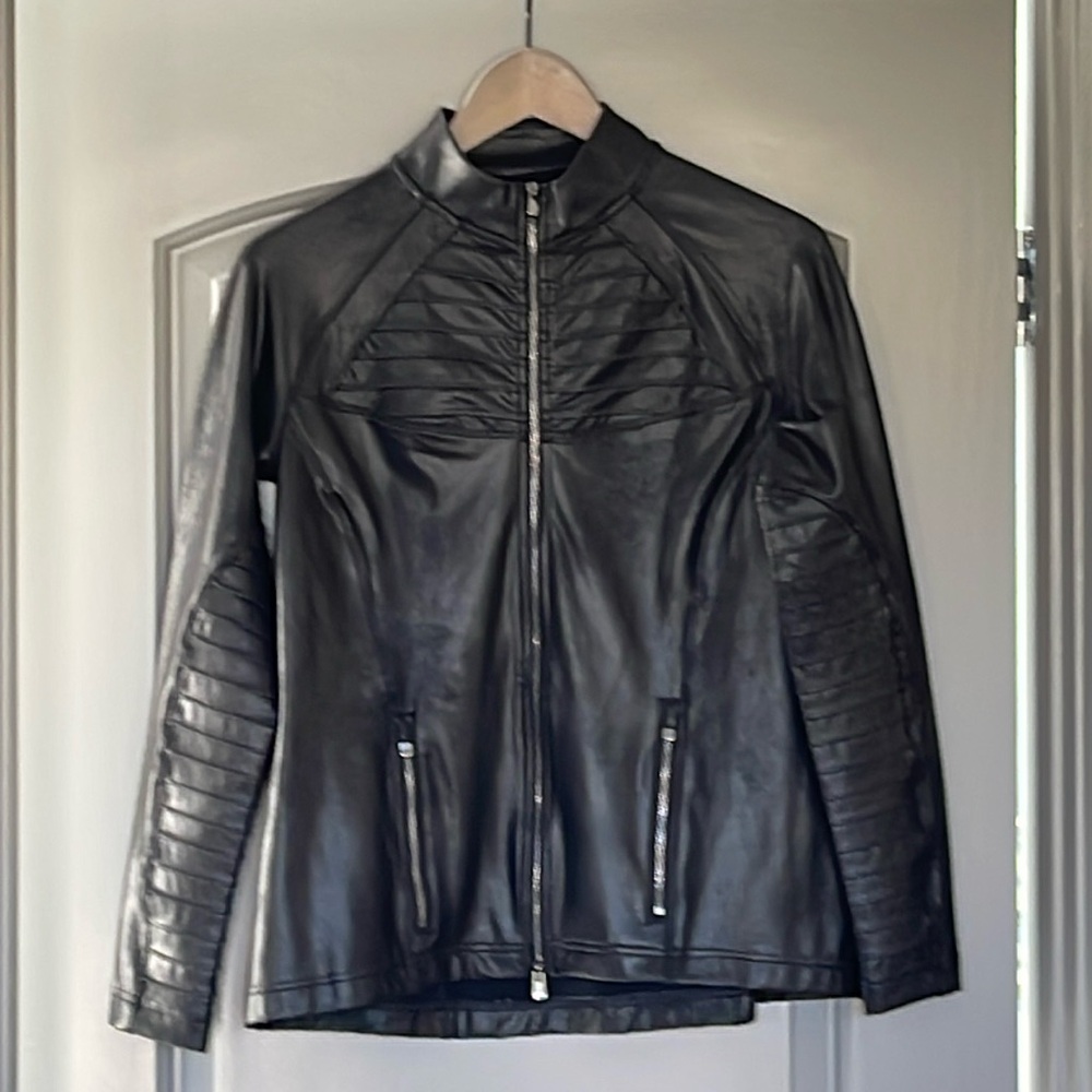 NWOT Spanx Moto Jacket Black Size Medium